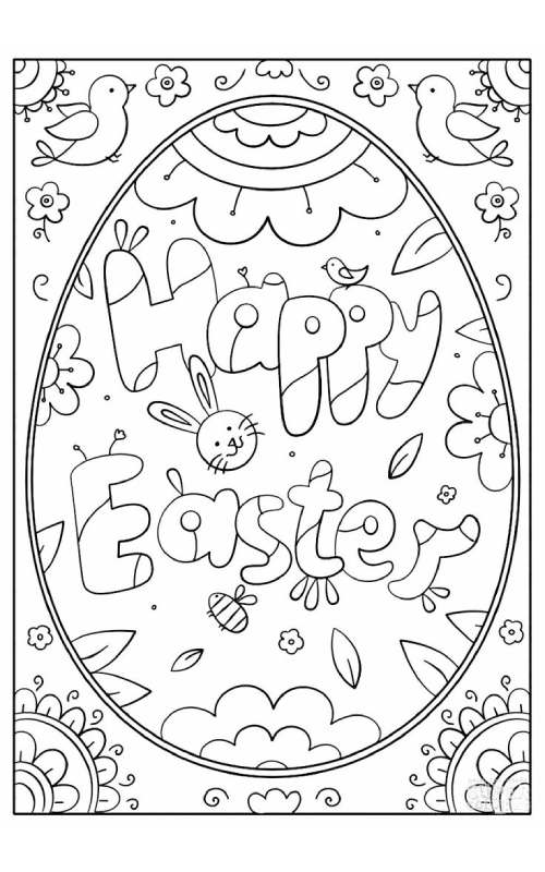 Easter Pictures to Color