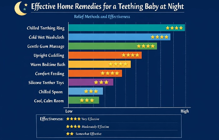 What are Effective Home Remedies for Calming a Baby at Night?