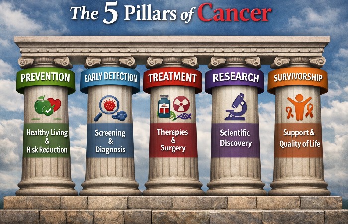 What are the 5 Pillars of Cancer?