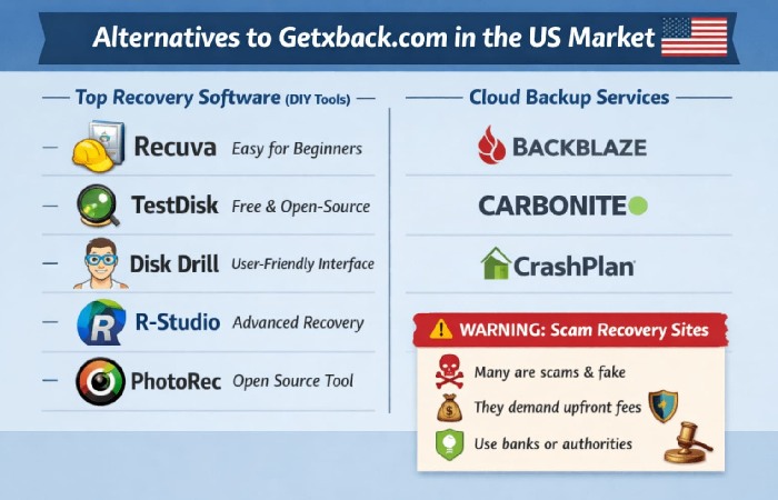 Alternatives to Getxback.com in the US Market