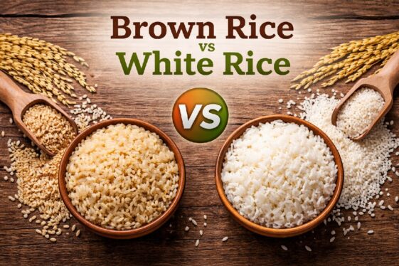Brown Rice and White Rice