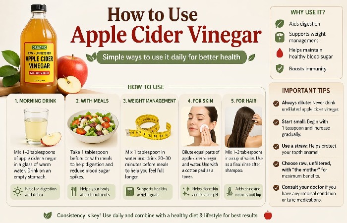 How to Use Apple Cider Vinegar?