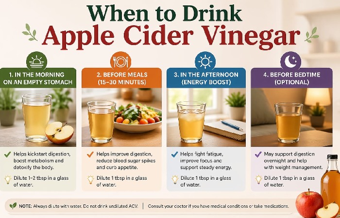 When to Drink Apple Cider Vinegar